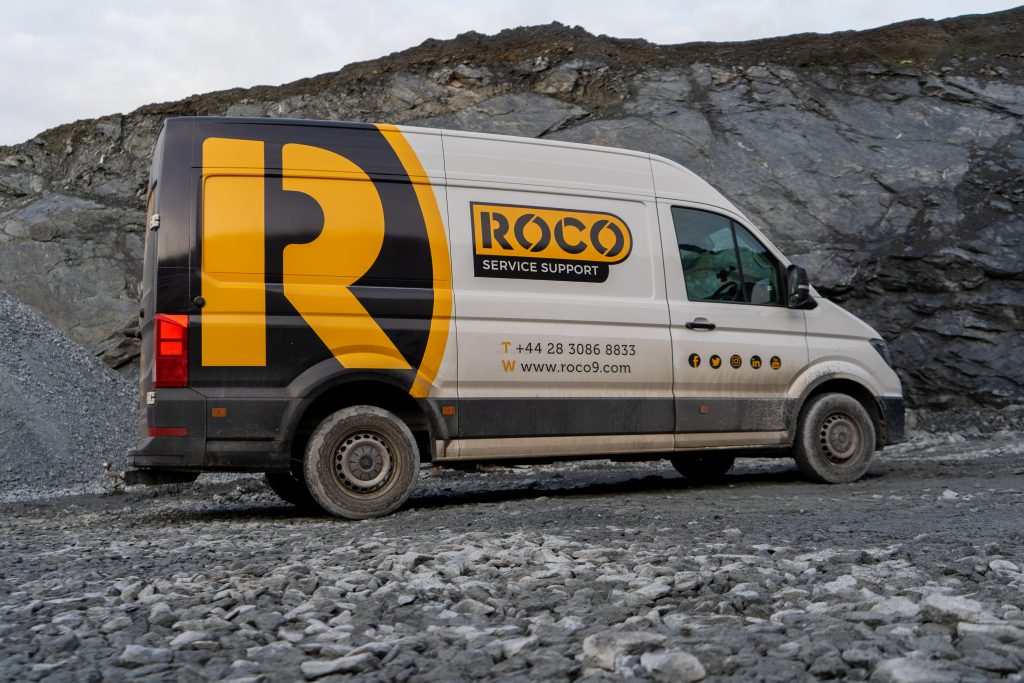 Side view of Roco Service Van